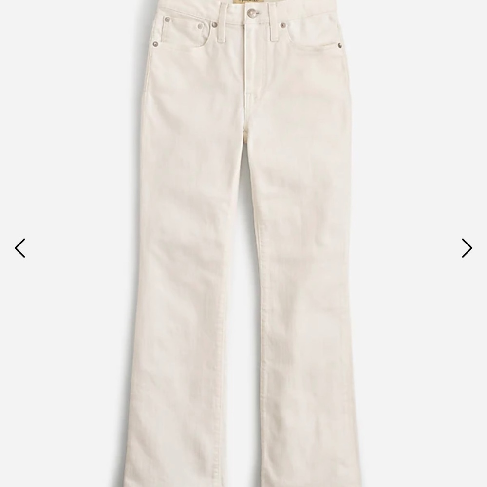 Madwell Kick Out Crop in Pure White NWT Size 29